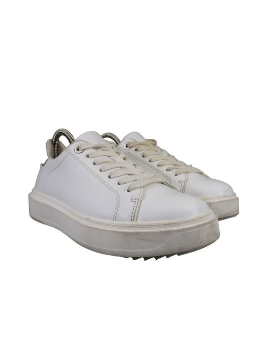 Steve Madden Shoes - Steve Madden Shoes Womens 7 Sneakers Fashion Platform Charlie White Lace Up Low